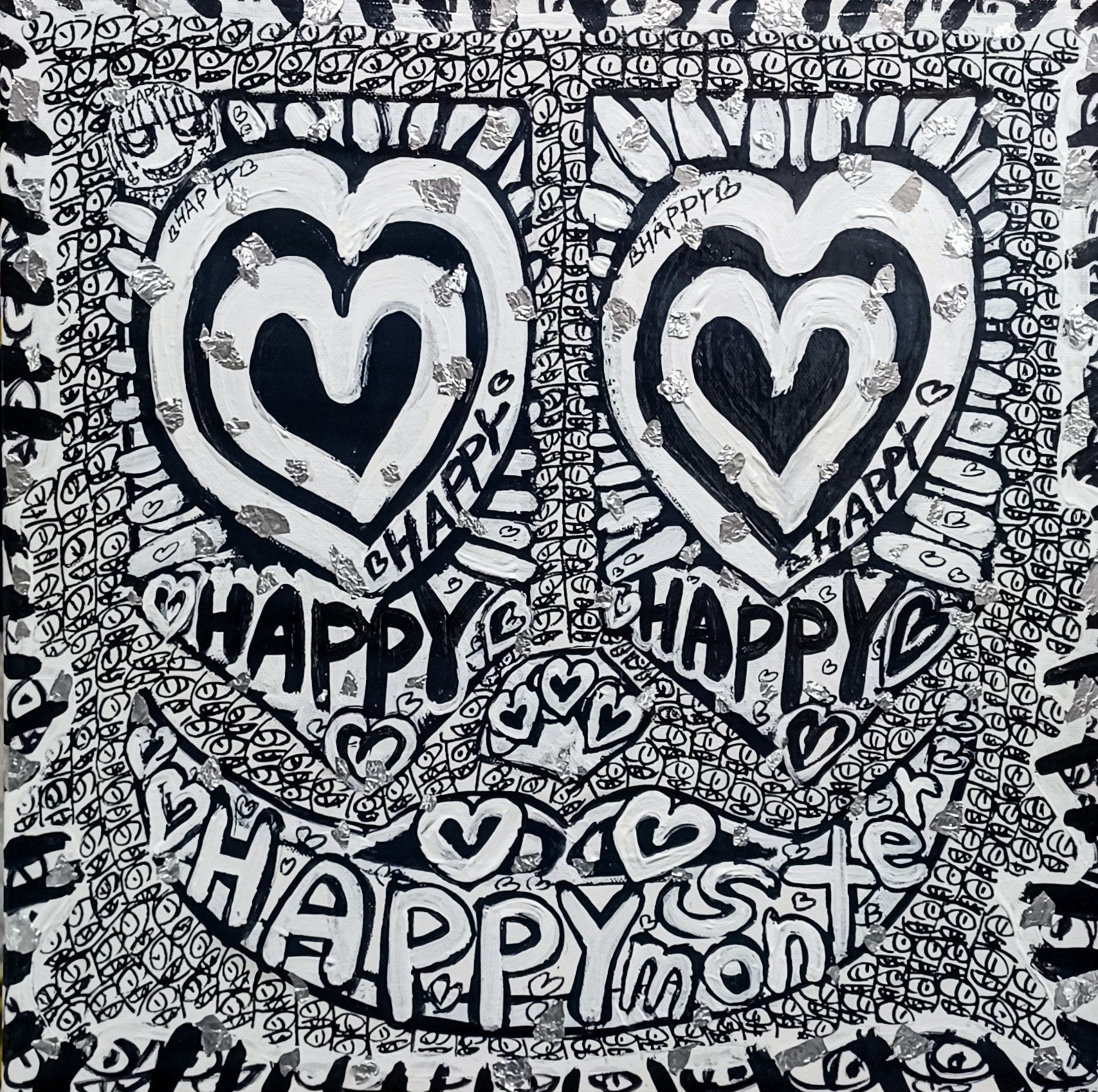 ハッピーモンスター白黒